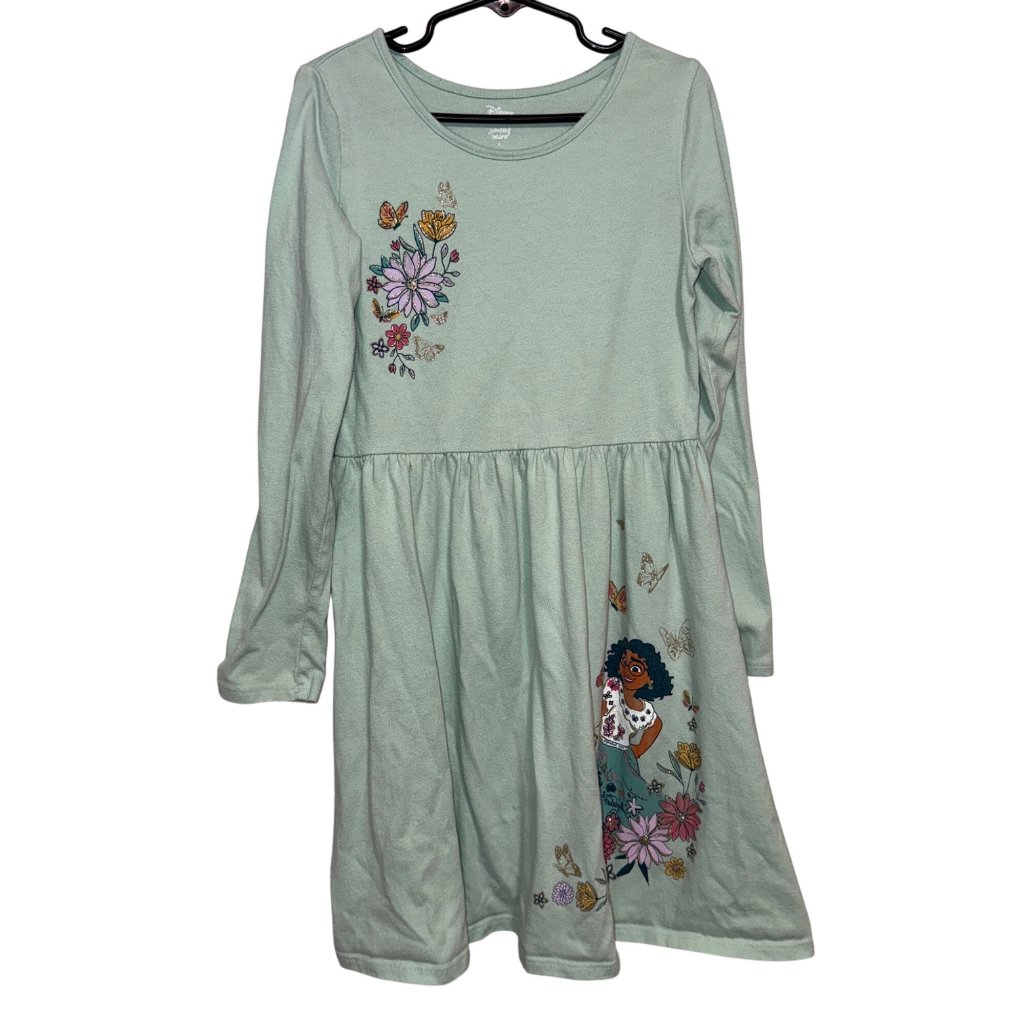 Disney Jumping Beans Girls Long Sleeve Dress Mirabel Encanto Print Size 7